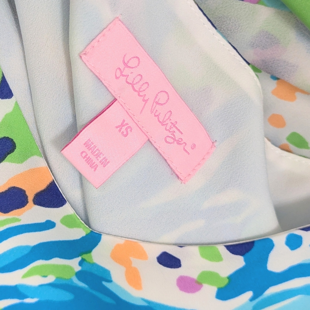 Lilly Pulitzer Deanna Maxi In Sea Soiree Dress XS - Picture 13 of 14